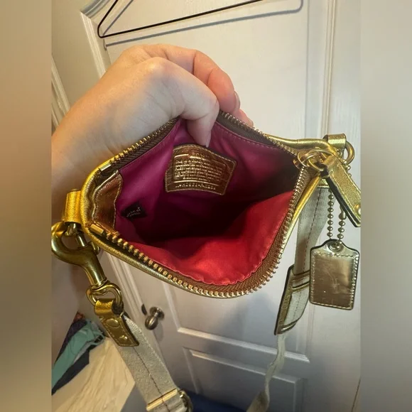 COACH Tattersall Graffiti Swingpack Crossbody Bag Heritage Purse Metal G… - Picture 10 of 11